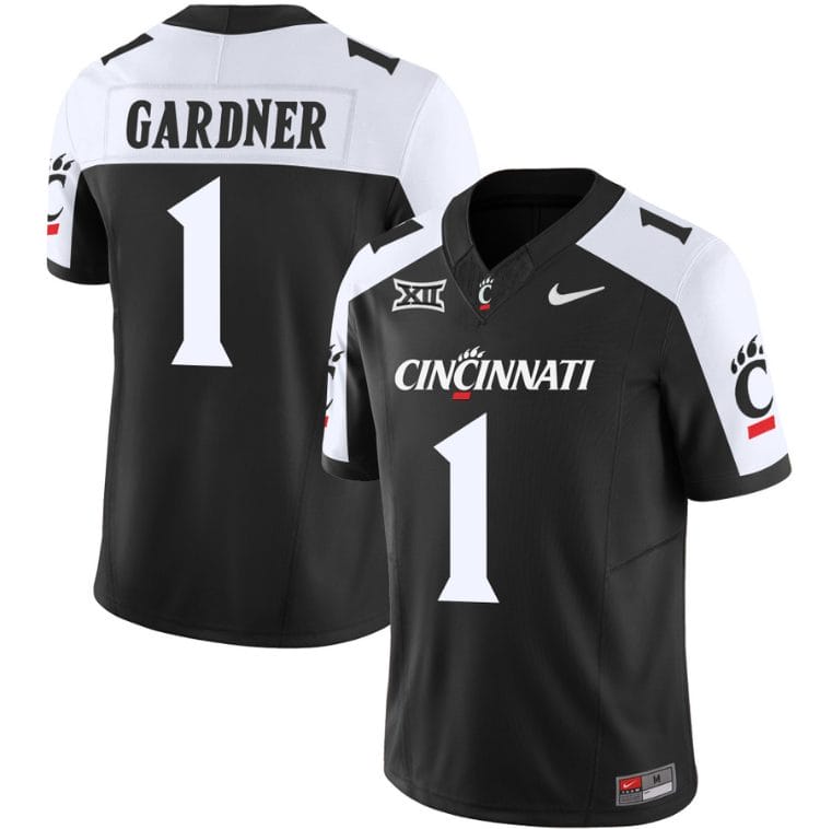 Sauce Gardner Jersey #1 Cincinnati Bearcats Vapor Limited College Football All Stitched Black Alternate 1 Sauce Gardner Jersey #1 Cincinnati Bearcats Vapor Limited College Football All Stitched Black Alternate