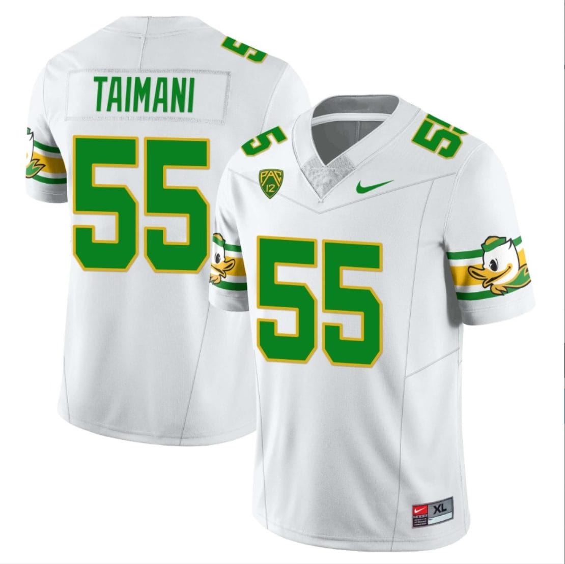 Sam Taimani Jersey #55 Jersey Oregon Ducks ‘Mighty Oregon’ Throwback College Football Uniforms White 1 Sam Taimani Jersey #55 Jersey Oregon Ducks ‘Mighty Oregon’ Throwback College Football Uniforms White