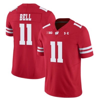 Skyler Bell Jersey #11 Wisconsin Badgers Vapor Limited College Football Red 8 Skyler Bell Jersey #11 Wisconsin Badgers Vapor Limited College Football Red
