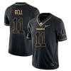 Skyler Bell Jersey #11 Wisconsin Badgers Gold Vapor College Football Black Gold