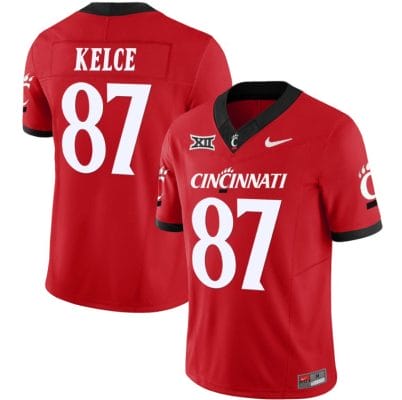 Travis Kelce Jersey #87 Cincinnati Bearcats Vapor Limited College Football All Stitched Red