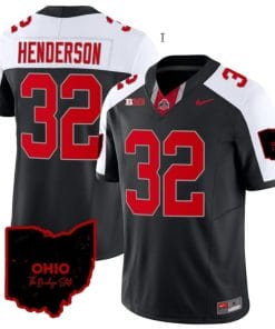 Treveyon Henderson Jersey #32 Ohio State Buckeyes College Football Stitched Vapor Limited Ohio Patch Black Alternate