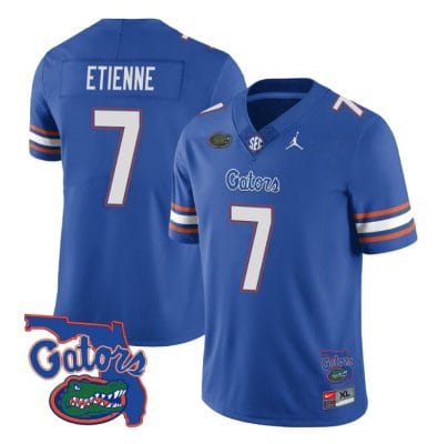 Trevor Etienne Jersey #7 Florida Gators Vapor Limited College Football Royal 8 Trevor Etienne Jersey #7 Florida Gators Vapor Limited College Football Royal
