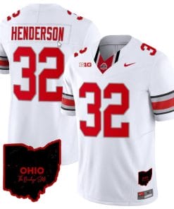 Treveyon Henderson Jersey #32 Ohio State Buckeyes College Football Stitched Vapor Limited Ohio Patch White