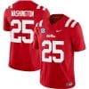 Trey Washington Jersey #25 Ole Miss Rebels Football Vapor Limited All Stitched Red 7 Trey Washington Jersey #25 Ole Miss Rebels Football Vapor Limited All Stitched Red