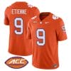 Travis Etienne Jersey #9 Clemson Tigers Vapor Limited Acc Patch College Football Stitched Orange 5 Travis Etienne Jersey #9 Clemson Tigers Vapor Limited Acc Patch College Football Stitched Orange