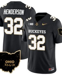 Treveyon Henderson Jersey #32 Ohio State Buckeyes College Football Stitched Special Vapor Limited Black