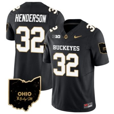 Treveyon Henderson Jersey #32 Ohio State Buckeyes College Football Stitched Special Vapor Limited Black