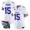 Tim Tebow Jersey #15 Florida Gators Vapor Limited Florida Map College Football White