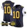 Tom Brady Jersey #10 Michigan Wolverines 1000 Wins Patch Vapor Limited Football White Sleeves 5 Tom Brady Jersey #10 Michigan Wolverines 1000 Wins Patch Vapor Limited Football White Sleeves