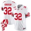 TreVeyon Henderson Jersey #32 Ohio State Buckeyes Football 2023 Stitched Brutus Buckeye Patch White
