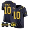 Tom Brady Jersey #10 Michigan Wolverines 1000 Wins Patch Vapor College Football Navy 5 Tom Brady Jersey #10 Michigan Wolverines 1000 Wins Patch Vapor College Football Navy