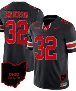 Treveyon Henderson Jersey #32 Ohio State Buckeyes College Football Stitched Vapor Limited Ohio Patch Black