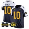Tom Brady Jersey #10 Michigan Wolverines 1000 Wins Patch Vapor Limited Football Navy Alternate 5 Tom Brady Jersey #10 Michigan Wolverines 1000 Wins Patch Vapor Limited Football Navy Alternate