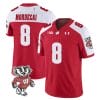Tanner Mordecai Jersey #8 Wisconsin Badgers Vapor Limited College Football Red Alternate