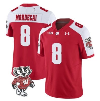 Tanner Mordecai Jersey #8 Wisconsin Badgers Vapor Limited College Football Red Alternate 8 Tanner Mordecai Jersey #8 Wisconsin Badgers Vapor Limited College Football Red Alternate