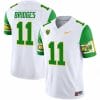 Trikweze Bridges Jersey #11 Oregon Ducks ‘Mighty Oregon’ 1984 Throwback Football Uniforms Green Sleeves 7 Trikweze Bridges Jersey #11 Oregon Ducks ‘Mighty Oregon’ 1984 Throwback Football Uniforms Green Sleeves
