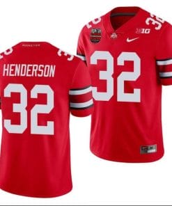 TreVeyon Henderson Jersey #32 Ohio State Buckeyes Ohio Stadium Patch College Football Scarlet