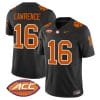 Trevor Lawrence Jersey #16 Clemson Tigers Vapor Limited Acc Patch College Football Stitched Black 4 Trevor Lawrence Jersey #16 Clemson Tigers Vapor Limited Acc Patch College Football Stitched Black