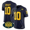 Tom Brady Jersey #10 Michigan Wolverines 1000 Wins Patch College Football Navy