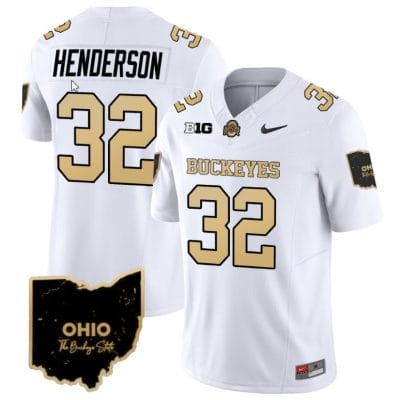 Treveyon Henderson Jersey #32 Ohio State Buckeyes College Football Stitched Special Vapor Limited White