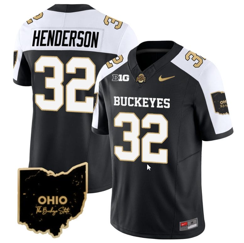 Treveyon Henderson Jersey #32 Ohio State Buckeyes College Football Stitched Special Vapor Limited Alternate 1 Treveyon Henderson Jersey #32 Ohio State Buckeyes College Football Stitched Special Vapor Limited Alternate