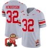 TreVeyon Henderson Jersey #32 Ohio State Buckeyes Mascot Patch College Football Gray