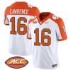 Trevor Lawrence Jersey #16 Clemson Tigers Vapor Limited Acc Patch College Football Stitched Inverted 4 Trevor Lawrence Jersey #16 Clemson Tigers Vapor Limited Acc Patch College Football Stitched Inverted