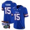 Tim Tebow Jersey #15 Florida Gators Vapor Limited Florida Map College Football Royal