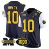 Tom Brady Jersey #10 Michigan Wolverines 1000 Wins Patch Vapor College Football White Sleeves 4 Tom Brady Jersey #10 Michigan Wolverines 1000 Wins Patch Vapor College Football White Sleeves