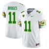 Trikweze Bridges Jersey #11 Oregon Ducks ‘Mighty Oregon’ Throwback Football Uniforms White