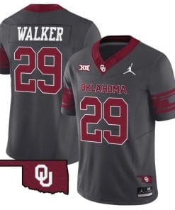 Tawee Walker Jersey #29 Oklahoma Sooners Vapor Limited College Football Stitched Anthracite