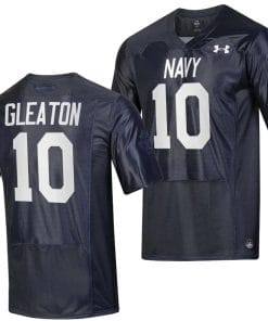 Tedros Gleaton Jersey #10 Navy Midshipmen Silent Service Replica College Football Navy