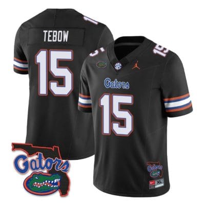 Tim Tebow Jersey #15 Florida Gators Vapor Limited College Football Black 8 Tim Tebow Jersey #15 Florida Gators Vapor Limited College Football Black
