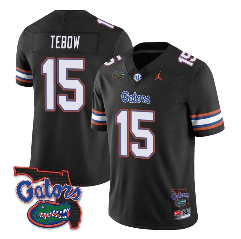 Tim Tebow Jersey #15 Florida Gators Vapor Limited College Football Black 1 Tim Tebow Jersey #15 Florida Gators Vapor Limited College Football Black