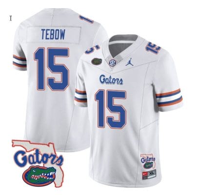 Tim Tebow Jersey #15 Florida Gators Vapor Limited College Football White 8 Tim Tebow Jersey #15 Florida Gators Vapor Limited College Football White