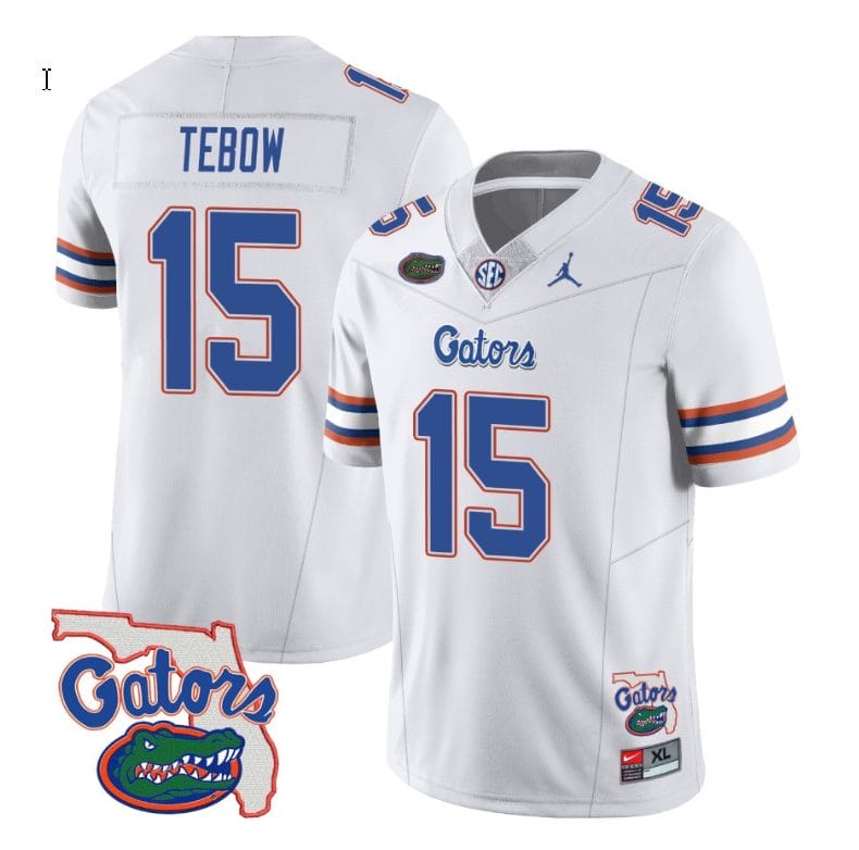 Tim Tebow Jersey #15 Florida Gators Vapor Limited College Football White 1 Tim Tebow Jersey #15 Florida Gators Vapor Limited College Football White