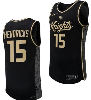 Tyler Hendricks Jersey #15 UCF Knights Replica College Basketball Uniform Black