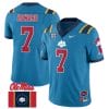 Walker Howard Jersey #7 Ole Miss Rebels Football Ole Miss Flag All Stitched Blue 2