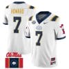 Walker Howard Jersey #7 Ole Miss Rebels Football Ole Miss Flag All Stitched White 1