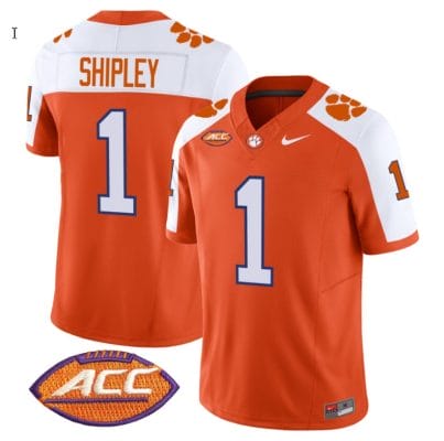 Will Shipley Jersey #1 Clemson Tigers Vapor Limited Acc Patch College Football Stitched Alternate 8 Will Shipley Jersey #1 Clemson Tigers Vapor Limited Acc Patch College Football Stitched Alternate