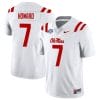 Walker Howard Jersey #7 Ole Miss Rebels Football All Stitched White 6 Walker Howard Jersey #7 Ole Miss Rebels Football All Stitched White