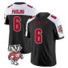 Will Pauling Jersey #6 Wisconsin Badgers Vapor Limited College Football Black Alternate 5 Will Pauling Jersey #6 Wisconsin Badgers Vapor Limited College Football Black Alternate