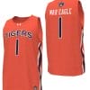 War Eagle Jersey #1 Auburn Tigers College Basketball Replica Orange