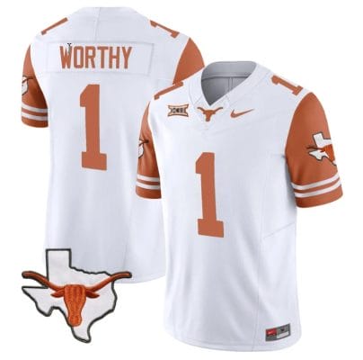 Xavier Worthy Jersey #1 Texas Longhorn Vapor Limited College Football Orange Sleeves 8 Xavier Worthy Jersey #1 Texas Longhorn Vapor Limited College Football Orange Sleeves
