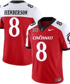 Xzavier Henderson Jersey #8 Cincinnati Bearcats Vapor Limited College Football All Stitched Red Alternate