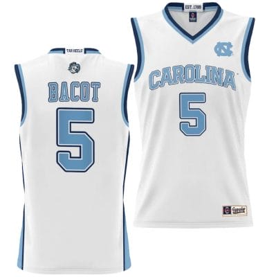 Armando Bacot Jersey #5 UNC Tar Heels NIL College Basketball Lightweight White 8 Armando Bacot Jersey #5 UNC Tar Heels NIL College Basketball Lightweight White