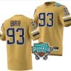 Aidan Birr Jersey #93 Georgia Tech Yellow Jackets 2023 Gasparilla Bowl Patch Football Brown