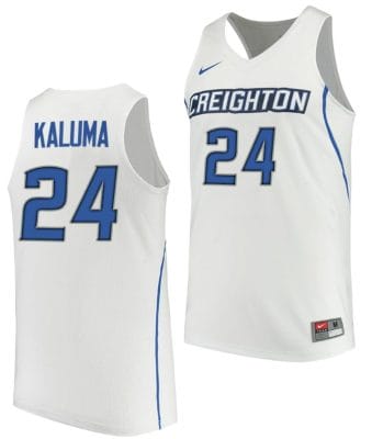 Arthur Kaluma Jersey #24 Creighton Bluejays College Basketball Performance White 8 Arthur Kaluma Jersey #24 Creighton Bluejays College Basketball Performance White