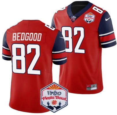Aaron Bedgood Jersey #82 Liberty Flames Fiesta Bowl Patch 2024 Football Red 8 Aaron Bedgood Jersey #82 Liberty Flames Fiesta Bowl Patch 2024 Football Red